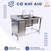 Chậu rửa inox kháng khuẩn 52 tu inox cong nghiep co chau rua