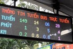 Màn hình hiển thị thông tin xe bus