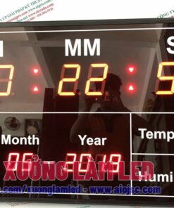 Bán đồng hồ led điện tử giá rẻ 30 bang led do nhiet do do am atpro 02