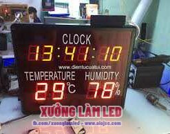 Đồng hồ điện tử treo tường LED 62 noi lam dong ho dien tu led