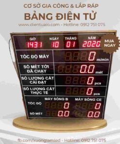 Màn hình điện tử quản lý năng suất 80 bang den hien thi
