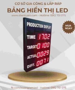 Màn hình hiển thị số lượng sản xuất 58 bang dien tu led hien thi ke hoach san xuat