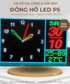 Màn hình led hiển thị tỷ giá 60 bang hien thi thoi gian