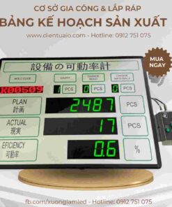Màn hình led hiển thị tỷ giá 56 bang ke hoach san xuat