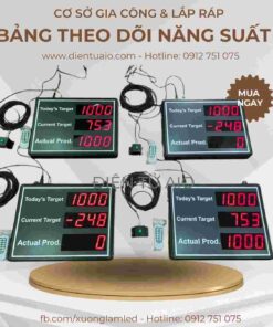 Màn hình điện tử quản lý năng suất 65 bang theo doi nang suat