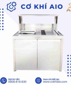 Chậu rữa inox công nghiệp 57 tu bep inox co bon rua
